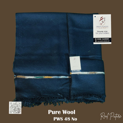 48 No Handmade Wool Shawl | Black