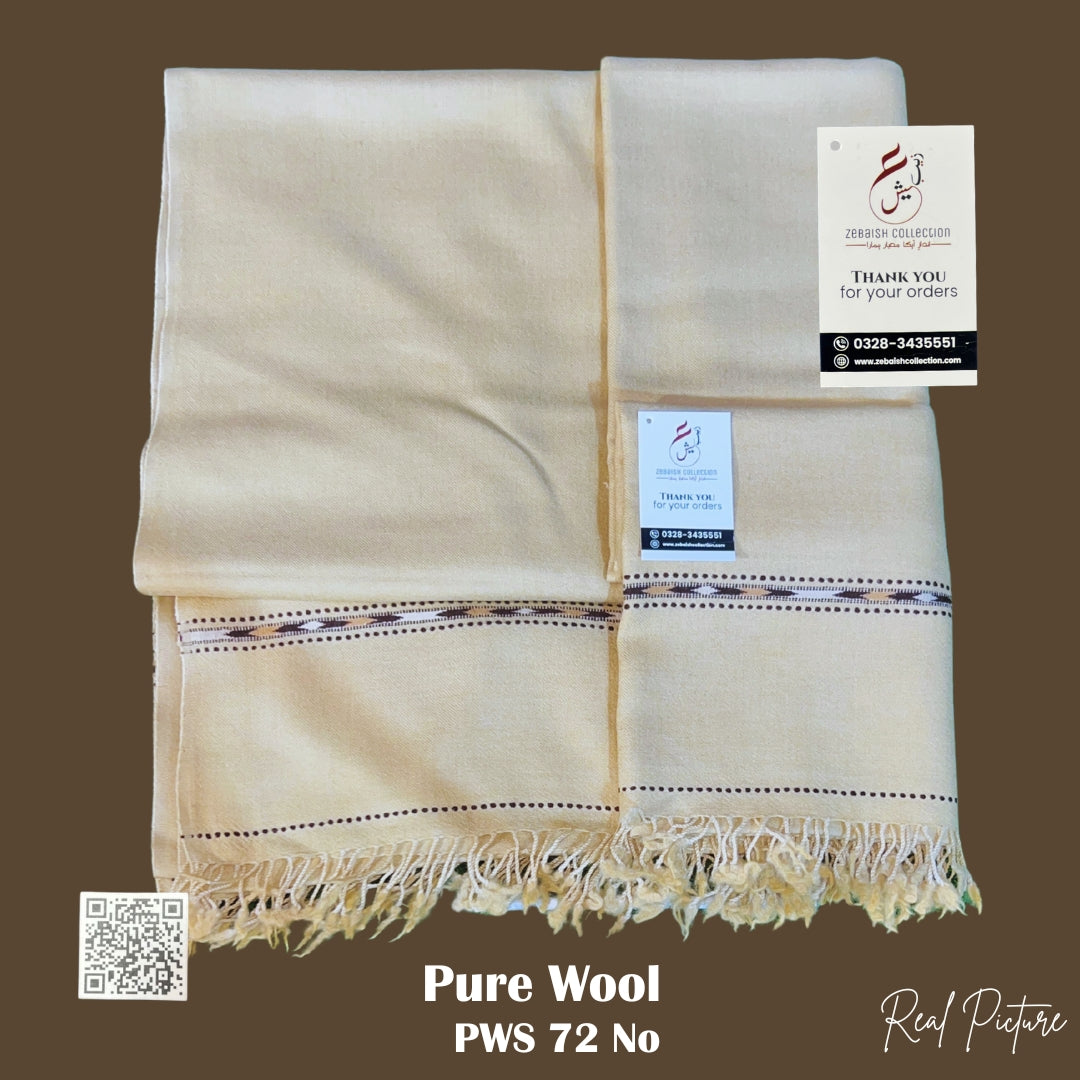 72 No Handmade Wool Shawl | Light Calamansi